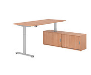 Betzold Schreibtisch Comfort mit Sideboard elektrisch höhenverstellbar 6