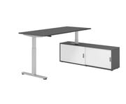 Betzold Schreibtisch Comfort mit Sideboard elektrisch höhenverstellbar 6