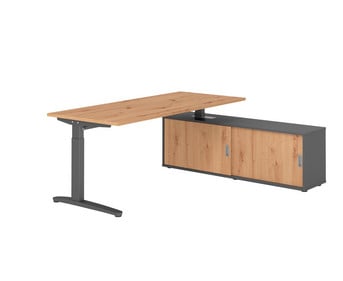 Betzold Schreibtisch VXB mit Sideboard höhenverstellbar
