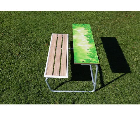 Betzold Einzeltisch grünes Klassenzimmer, Sitzflächen mit Holzeinsatz