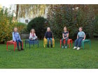 Hocker aus Drahtgitter