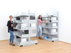 VIVAX Systemregal einseitiges Grundfeld 200 x 100 cm