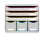 Exacompta Schubladenbox STOREBOX 6 Fächer 3