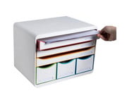 Exacompta Schubladenbox STOREBOX 6 Fächer 4
