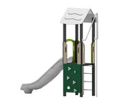 Spielturm mit Rutsche und Kletterwand 6