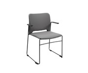 Topstar Besucherstuhl Visit Lite mit Armlehnen Polstersitz 4er Set 1