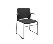 Topstar Besucherstuhl Visit Lite mit Armlehnen Polstersitz 4er Set 5