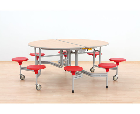 8er-Tisch-Sitz-Kombination oval Sitzhoehe 435 cm