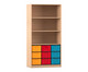 Flexeo® Regal 3 Reihen 9 große Boxen 3 Fächer oben 1
