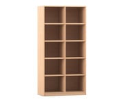 Flexeo® Bibliotheksregal 10 Fächer hoch Breite 94 4 cm 1