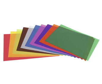 folia Transparentpapier 42 g/m² 50 x 70 cm 100 Bogen 10 Farben