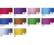 Alu Fotokarton 300 g/m² 35 x 50 cm 10 Bogen 10 Farben 4