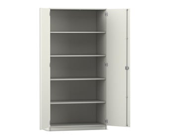 Flexeo® Schrank 5 Fächer 2 Türen Breite 94 4 cm