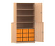 Flexeo® Schrank 9 große Boxen 4 Fächer 4 Halbtüren 4