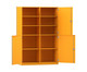 Flexeo® Schrank 10 Fächer Mittelwand 4 Halbtüren Breite 126 4 cm 7