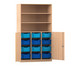 Flexeo® Halbtürenschrank PRO 3 Reihen 12 Boxen Gr M 3 Fächer 2 Halbtüren 3