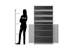 Flexeo® Schrank 3 Schrägablagen 4 Fächer 2 Halbtüren