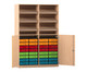 Flexeo® Schrank 6 Schrägablagen 32 kleine Boxen 2 Halbtüren 1