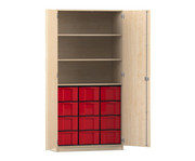Flexeo® Schrank 12 große Boxen 3 Fächer 2 Türen 3