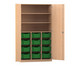 Flexeo® Schrank PRO 3 Reihen 12 Boxen Gr M 3 Fächer 2 Türen 3