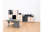 Flexeo® Schrank unten Drehtüren oben 1 Fach = 3 Ordnerhöhen