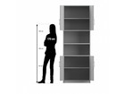 Flexeo® Kombi Schrank unten und oben Drehtüren = 6 Ordnerhöhen