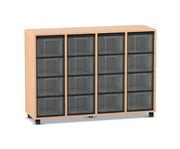 Flexeo® Regal 4 Reihen 16 große Boxen 1
