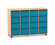 Flexeo® Regal 4 Reihen 16 große Boxen 1
