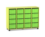 Flexeo® Regal 4 Reihen 16 große Boxen 1