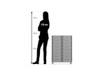 Flexeo® Regal 2 Reihen 16 kleine Boxen