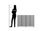 Flexeo® Regal 4 Reihen 32 kleine Boxen