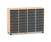 Flexeo® Regal 4 Reihen 32 kleine Boxen 1