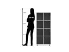 Flexeo® Regal 2 Reihen 8 Fächer mittelhoch Breite 66 5 cm