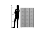 Flexeo® Regal 3 Reihen 42 kleine Boxen