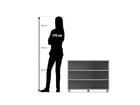Flexeo® Regal 1 Reihe 3 Fächer Breite 94 8 cm