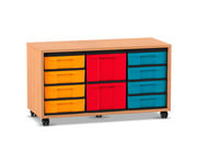 Flexeo® Regal 3 Reihen 2 große Boxen 8 kleine Boxen 1