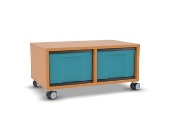 Flexeo® Regal 2 Reihen 2 große Boxen Mittelwand