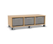 Flexeo® Regal 3 Reihen 3 große Boxen Mittelwand 1