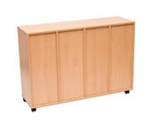 Flexeo® Regal 4 Reihen 16 große Boxen aus biobasiertem treeNside Material 4