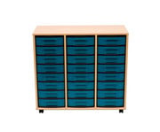 Flexeo® Regal 3 Reihen 24 kleine Boxen aus biobasiertem treeNside Material 3