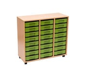 Flexeo® Regal 3 Reihen 24 kleine Boxen aus biobasiertem treeNside Material 6