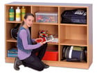 Flexeo® Regal 3 Reihen 9 Fächer Breite 140 cm