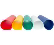 Transparentpapier 115 g/m² 50 5 x 70 cm 10 Bogen 5 Farben 2