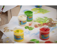 6 Fingerfarben im Töpfchen