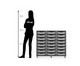 Flexeo® Regal PRO 3 Reihen 24 Boxen Gr S 2