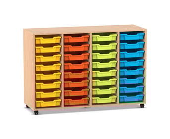 Flexeo® Regal PRO 4 Reihen 32 Boxen Gr S