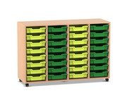 Flexeo® Regal PRO 4 Reihen 32 Boxen Gr S 1