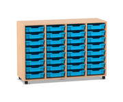 Flexeo® Regal PRO 4 Reihen 32 Boxen Gr S 1