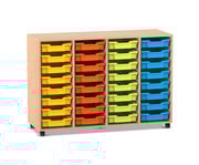 Flexeo® Regal PRO 4 Reihen 32 Boxen Gr S 1