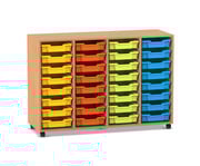 Flexeo® Regal PRO 4 Reihen 32 Boxen Gr S 1